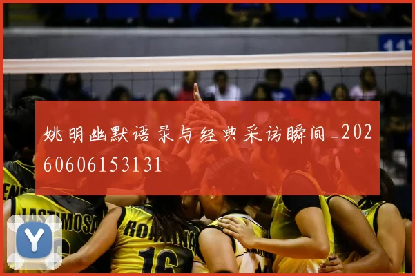 姚明幽默语录与经典采访瞬间_20260606153131