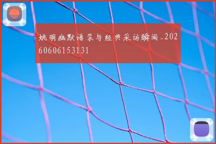 姚明幽默语录与经典采访瞬间_20260606153131